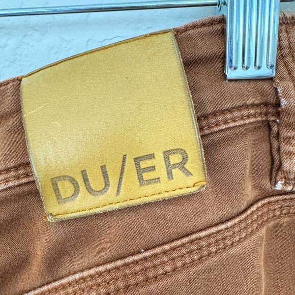Du/er Men's No Sweat Pants Size 30 X 32 Relaxed Fit Tapered Cotton Blend Amber - Picture 5 of 11